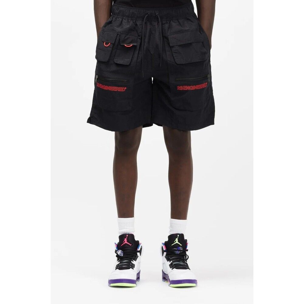 Jordan Vintage Rare Shorts Engineered Nylon Woven Shiny Black Medium
